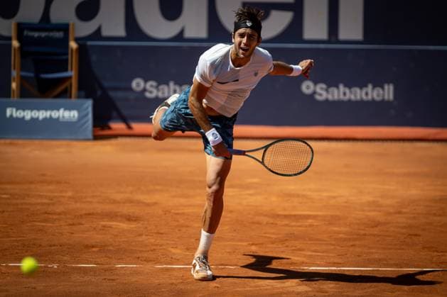 Tomas Etcheverry (Argentina) during a quarterfinal ATP, Tennis Herren 500 Barcelona Open Banc Sabadell 2024 match at Real Club de Tenis de Barcelona, in Barcelona, Spain on April 19, 2024. Photo by Felipe Mondino Copyright: x@FELIPExMONDINOx