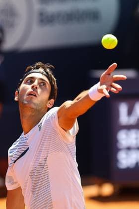 Cameron Norrie v Tomas Martin Etcheverry, Barcelona Open 2024, Spain, Barcelona, Spain. April 19th, 2024. Tennis player Tomas Martin Etcheverry seen during the quarter final match between Cameron Norrie and Tomas Martin Etcheverry during the Barcelona Open Banc Sabadell tournament in Barcelona. Barcelona Spain  Copyright: xGonzalesxPhoto AinhoaxRodriguezx
