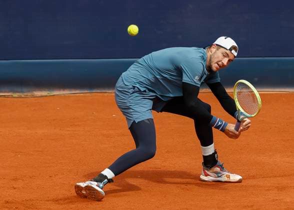 Jan-Lennard Struff (GER) Tennis - BMW Open 2024 - ATP, Tennis Herren - MTTC Iphitos - Munich - - Germany - 20 April 2024. Copyright: xJuergenxHasenkopfx