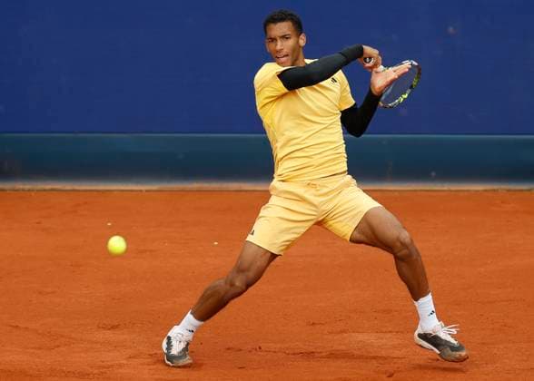 Felix Auger-Aliassime (CAN) Tennis - BMW Open 2024 - ATP, Tennis Herren - MTTC Iphitos - Munich - - Germany - 20 April 2024. Copyright: xJuergenxHasenkopfx