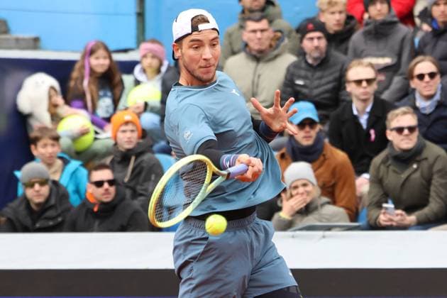 Jan-Lennard Struff (GER) gewinnt das Spiel gegen Felix Auger-Aliassime und steht im Finale, Tennis BMW Open 2024 München 20.04.2024 FOTO: Mladen Lackovic LakoPress
