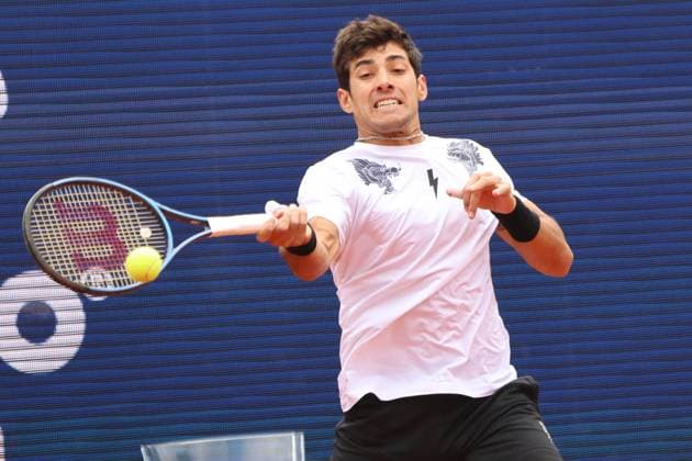 Cristian Garin (CHI) am Ball Tennis BMW Open 2024 München 19.04.2024 FOTO: Mladen Lackovic LakoPress