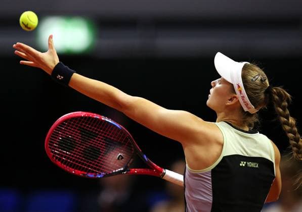 20.04.2024, Deutschland, Stuttgart, Porsche Tennis Grand Prix 2024, Halblfinale, Elena Rybakina KAZ