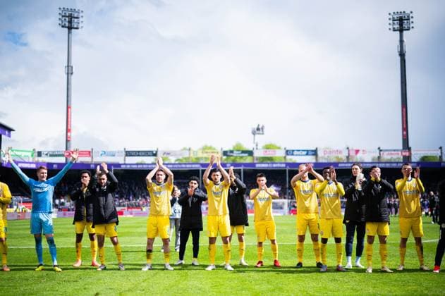 20.04.2024 - Fußball, 2023 2024, 2. Bundesliga, 30. Spieltag, VfL Osnabrück - Eintracht Braunschweig: Mannschaft (Braunschweig) DFL REGULATIONS PROHIBIT ANY USE OF PHOTOGRAPHS AS IMAGE SEQUENCES AND OR QUASI-VIDEO.
