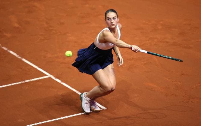 20.04.2024, Deutschland, Stuttgart, Porsche Tennis Grand Prix 2024, Halblfinale, Marta Kostyuk UKR