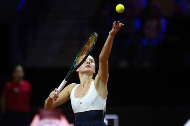 Marta Kostyuk (UKR). xettx, Deutschland, Stuttgart, 20.04.2024, Tennis, Porsche Tennis Grand Prix, Day 8, 2024, Halbfinale, M.Kostyuk-M.Vondrousova, Porsche Arena Foto: A2 Bildagentur Peter Hartenfelser