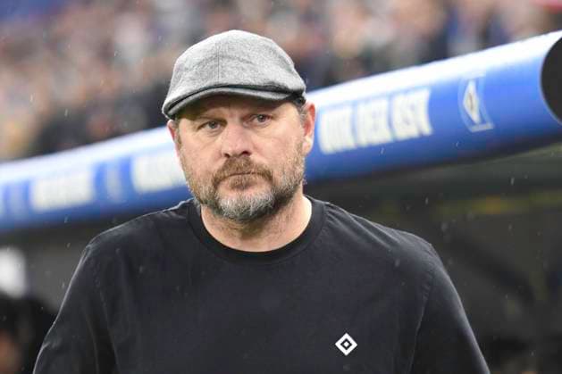 GER; 2. FBL,, Hamburger SV vs Holstein Kiel 20.04.2024, Volksparkstadion, Hamburg, GER; 2. FBL, Hamburger SV vs Holstein Kiel im Bild Trainer Steffen Baumgart (Hamburg)