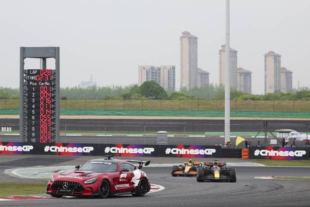 Safety Car during the Formula 1 Lenovo Chinese Grand Prix 2024, 5th round of the 2024 Formula One World Championship, WM, Weltmeisterschaft from April 19 to 21, 2024 on the Shanghai International Circuit, in Shanghai, China - F1 - CHINESE GRAND PRIX 2024 DPPI Panoramic  240421_R05_CHINA_DP_FGOO2320