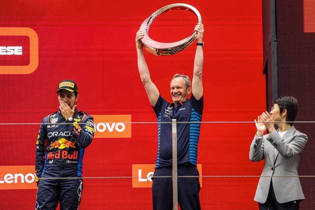 MONAGHAN Paul, Chief Engineer & Car Engineering of Red Bull Racing, portrait podium during the Formula 1 Lenovo Chinese Grand Prix 2024, 5th round of the 2024 Formula One World Championship, WM, Weltmeisterschaft from April 19 to 21, 2024 on the Shanghai International Circuit, in Shanghai, China - F1 - CHINESE GRAND PRIX 2024 DPPI Panoramic  13101