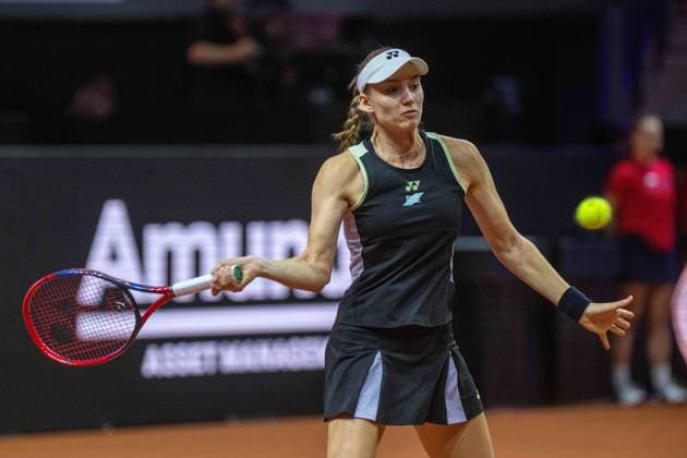 Elena Rybakina (KAZ). xettx, Deutschland, Stuttgart, 21.04.2024, Tennis, Porsche Tennis Grand Prix, Day 9, 2024, Finale, E.Rybakina-M.Kostyuk, Porsche Arena Foto: A2 Bildagentur Peter Hartenfelser