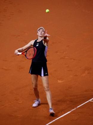 21.04.2024, Deutschland, Stuttgart, Porsche Tennis Grand Prix 2024, Finale, Elena Rybakina (KAZ)