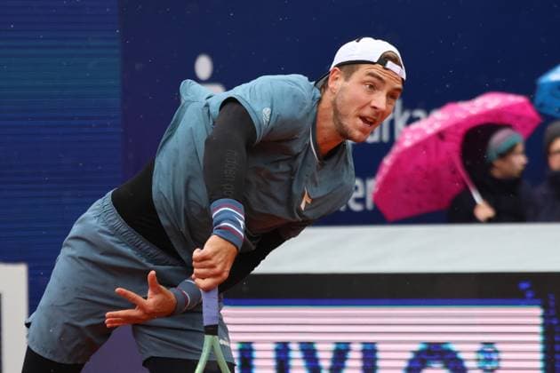 Jan-Lennard Struff (GER) Tennis BMW Open 2024 Finale Jan-Lennard Struff Taylor Fritz München 21.04.2024 FOTO: Mladen Lackovic LakoPress