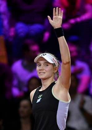 Elena Rybakina (KAZ) Schlussjubel, Freude, Glueck, Jubel Tennis Damen Porsche-Cup Porsche Tennis Grand Prix GP Stuttgart 2024 Porsche Arena 21.04.2024 DFL REGULATIONS PROHIBIT ANY USE OF PHOTOGRAPHS AS IMAGE SEQUENCES AND OR QUASI-VIDEO Porsche Tennis Grand Prix GP Stuttgart 2024