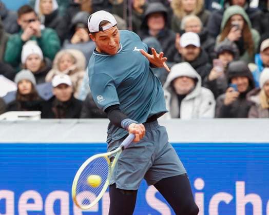 Jan-Lennard Struff (GER) reagiert enttaeuscht, Enttaeuschung, Emotion Tennis - BMW Open 2024 - ATP, Tennis Herren - MTTC Iphitos - Munich - - Germany - 21 April 2024. Copyright: xJuergenxHasenkopfx
