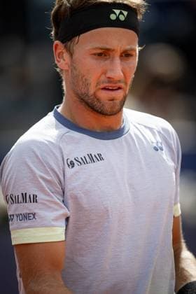 Casper Ruud (Norway) looks on during the final ATP, Tennis Herren 500 Barcelona Open Banc Sabadell 2024 match at Real Club de Tenis de Barcelona, in Barcelona, Spain on April 21, 2024. Photo by Felipe Mondino Copyright: x@FELIPExMONDINOx