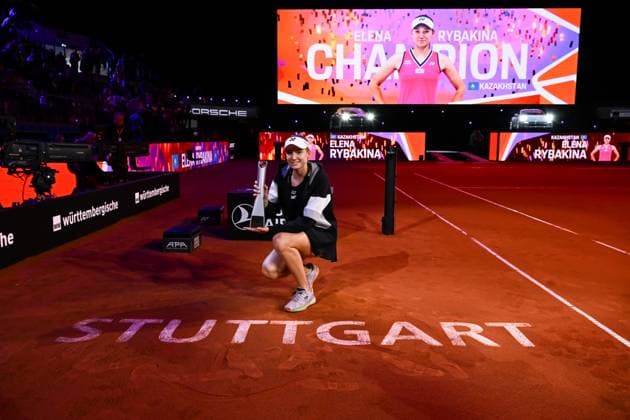 Porsche Tennis Grand Prix 2024 in Stuttgart, 21.04.2024 Elena Rybakina (KAZ) Porsche Tennis Grand Prix 2024