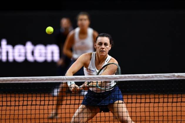 Porsche Tennis Grand Prix 2024 in Stuttgart, 21.04.2024 Doubles Ulrikke Eikeri (NOR) and Ingrid Neel (EST) Porsche Tennis Grand Prix 2024
