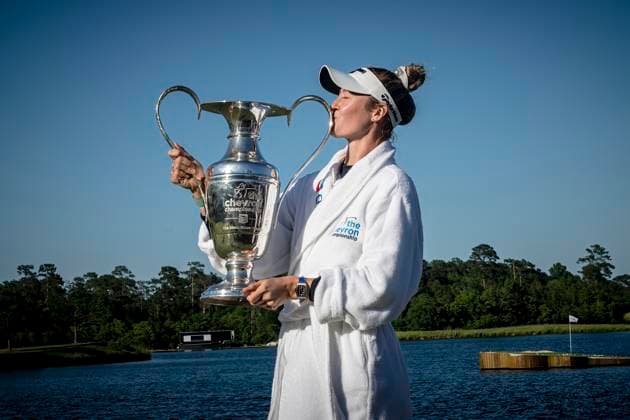 April 21, 2024, The Woodlands, Texas, USA: NELLY KORDA wins the 2024 Chevron Championship with a score of 13 under par at The Club at Carlton Woods on April 18, 2024, in The Woodlands, Texas. The Woodlands USA - ZUMAp213 20240421_znp_p213_014 Copyright: xLynnxPenningtonx