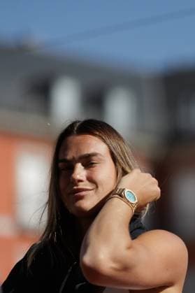 April 22, 2024, Madrid, Madrid, SPAIN: Aryna Sabalenka is seen during the presentation of Mutua Madrid Open 2024 at Plaza Mayor on April 22, 2024, in Madrid, Spain. Madrid SPAIN - ZUMAa181 20240422_zaa_a181_215 Copyright: xGuillermoxMartinezx