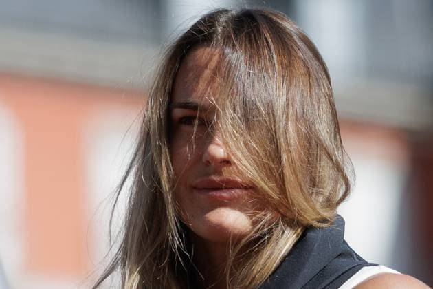 Sport Bilder des Tages April 22, 2024, Madrid, Madrid, SPAIN: Aryna Sabalenka is seen during the presentation of Mutua Madrid Open 2024 at Plaza Mayor on April 22, 2024, in Madrid, Spain. Madrid SPAIN - ZUMAa181 20240422_zaa_a181_214 Copyright: xGuillermoxMartinezx