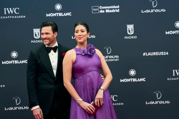 Laureus World Sports Awards Madrid 2024 - Red Carpet Garbine Muguruza, Arthur Borges attends Laureus World Sports Awards Madrid 2024 - Red Carpet at Palacio de Cibeles on April 22, 2024 in Madrid, Spain Photo by IMAGO MPG Madrid Palacio de Cibeles Madrid Spain  Copyright: xMPGx