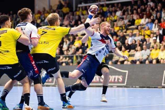 Sport Themen der Woche KW17 Sport Bilder des Tages 240423 Jim Gottfridsson of SG Flensburg-Handewitt during the European League quarterfinal one between Sävehof and SG Flensburg-Handewitt on April 23, 2024 in Partille. Photo: Michael Erichsen BILDBYRAN COP 89 MI0655 bbeng european league handball handboll handball kvartsfinal quarterfinal quarterfinals sg flensburg-handewitt sävehof *** 240423 Jim Gottfridsson of SG Flensburg Handewitt during the European League quarterfinal one between Sävehof and SG Flensburg Handewitt on April 23, 2024 in Partille Photo Michael Erichsen BILDBYRAN COP 89 MI0655 bbeng european league handball handboll handball quarterfinal quarterfinal quarterfinals sg flensburg handewitt sävehof  Copyright: MICHAELxERICHSEN BB240423MI022