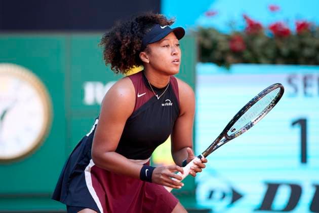 Mutua Madrid Open - Day Three Naomi Osaka of Japan looks on during day two of the Mutua Madrid Open 2024 at Caja Magica on April 23, 2024, in Madrid, Spain. Madrid Caja Magica Madrid Spain RL_MMO24_777 Copyright: xRicardoxLarreinax