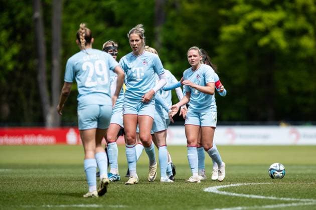 Testspiel: 1. FC Köln Frauen - PSV Frauen; 25.04.2024 1. FC Köln im Jubel, Marleen Schimmer (1. FC Köln, 23) Testspiel: 1. FC Köln Frauen - PSV Frauen; Rheinenergiesportpark; 25.04.2024 Copyright: xBEAUTIFULxSPORTS Buriakovx