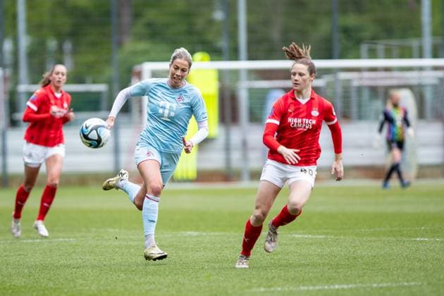 Testspiel: 1. FC Köln Frauen - PSV Frauen; 25.04.2024 Sharon Beck (1. FC Köln, 10) Testspiel: 1. FC Köln Frauen - PSV Frauen; Rheinenergiesportpark; 25.04.2024 Copyright: xBEAUTIFULxSPORTS Buriakovx