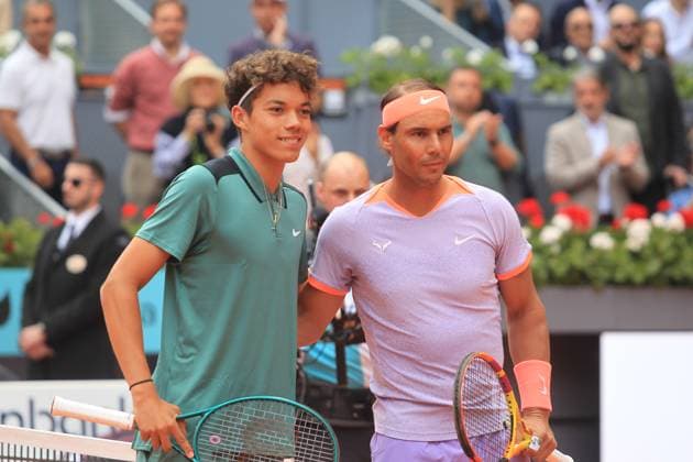 Masters 1000 Series Mutua Madrid Open 2024 at La Caja Mágica stadium in Madrid, 25 April 2024. Rafeel Nadal (SPA) vs Darwin Blanch (US) on day 4 900 Cordon Press  LOF - Mutua Madrid Open 2024