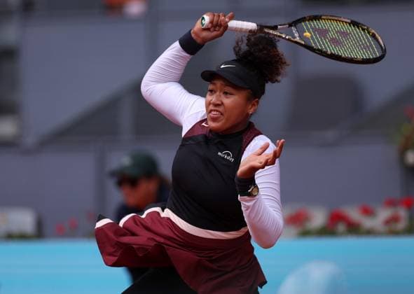 Naomi Osaka of Japan in action Mutua Madrid Open, Day 4, Tennis, La Caja Magica, Madrid, Spain - 25 Apr 2024  Copyright: xEllaxLing Shutterstockx 14447599aw