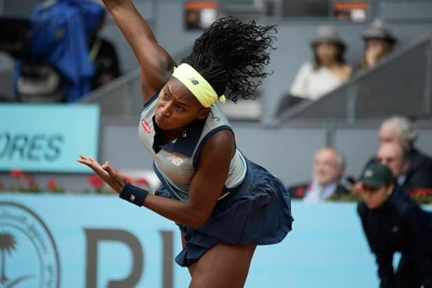 Mutua Madrid Open 202 Tennis Tournament On 25th April In Madrid, Spain. Cori Gauff of the USA is in action during the 2024 ATP, Tennis Herren Tour Madrid Open tennis tournament at Caja Magica in Madrid, Spain, on April 25, 2024. Madrid Spain  Copyright: xJuanxCarlosxLucasx originalFilename:lucas-notitle240425_npUrN.jpg