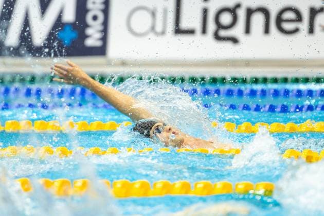 400m Lagen, Maenner, A-Finale Carl Morris Magold (SSG Saar Max Ritter) GER, 135. Deutsche Meisterschaften Schwimmen, Schwimmen, 25.04.2024 GER, 135. Deutsche Meisterschaften Schwimmen, Schwimmen, 25.04.2024 Berlin *** 400m medley, men, A final Carl Morris Magold SSG Saar Max Ritter GER, 135 German Championships Swimming, Swimming, 25 04 2024 GER, 135 German Championships Swimming, Swimming, 25 04 2024 Berlin Copyright: xEibner-Pressefoto JadrankoxMarjax EP_JMC