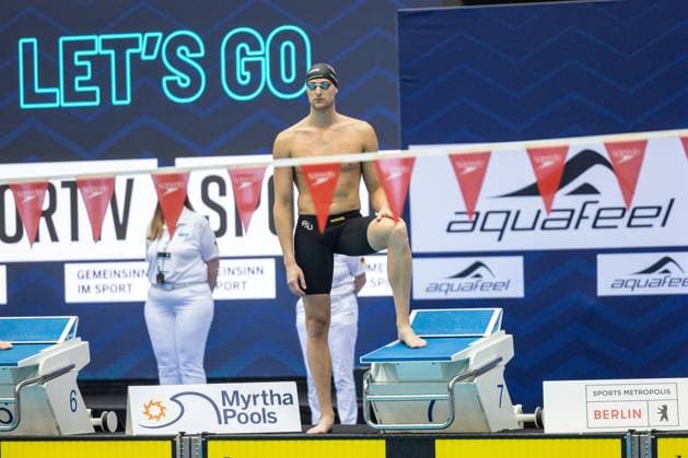 100m Schmetterling Maenner A-Finale Peter Varjasi (TB 1888 Erlangen) GER, 135. Deutsche Meisterschaften Schwimmen, Schwimmen, 25.04.2024 GER, 135. Deutsche Meisterschaften Schwimmen, Schwimmen, 25.04.2024 Berlin *** 100m Butterfly Men A Final Peter Varjasi TB 1888 Erlangen GER, 135 German Championships Swimming, Swimming, 25 04 2024 GER, 135 German Championships Swimming, Swimming, 25 04 2024 Berlin Copyright: xEibner-Pressefoto JadrankoxMarjax EP_JMC