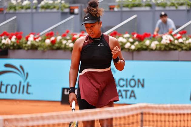 Naomi Osaka (JPN), APRIL 25, 2024 - Tennis : Naomi Osaka celebrate after point during singles round of 64 match against Liudmila Samsonova on the WTA, Tennis Damen 1000 tournaments Mutua Madrid Open tennis tournament at the Caja Magica in Madrid, Spain. Noxthirdxpartyxsales  (251269156)