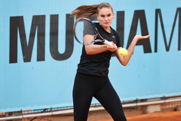 Alexandra Panova (RUS), APRIL 25, 2024 - Tennis : Alexandra Panova during Doubles round of 32 match against Kato and Kichenok on the WTA, Tennis Damen 1000 tournaments Mutua Madrid Open tennis tournament at the Caja Magica in Madrid, Spain. Noxthirdxpartyxsales  (251272409)