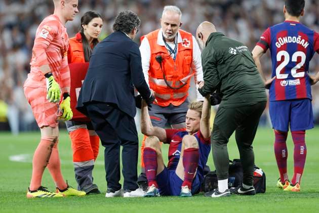 Frenkie de Jong (Barcelona), APRIL 21, 2024 - Football Soccer : Spanish La Liga EA Sports match between Real Madrid 3-2 FC Barcelona, Barca at Estadio Santiago Bernabeu in Madrid, Spain. Noxthirdxpartyxsales  (251293787)
