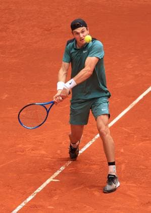 Jack Draper of GB in action Mutua Madrid Open, Day 5, Tennis, La Caja Magica, Madrid, Spain - 26 Apr 2024  Copyright: xEllaxLing Shutterstockx 14447600ba