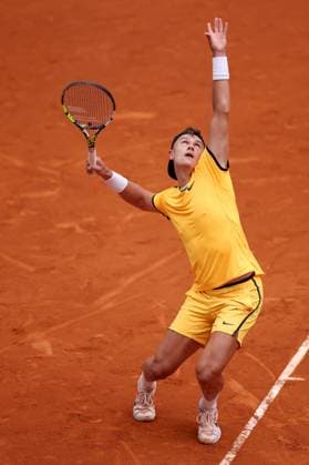 Holger Rune of Denmark in action Mutua Madrid Open, Day 5, Tennis, La Caja Magica, Madrid, Spain - 26 Apr 2024  Copyright: xEllaxLing Shutterstockx 14447600bp