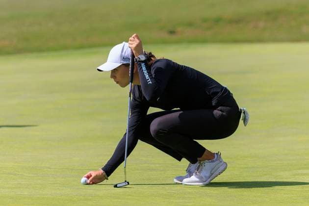 April 26, 2024, Los Angeles, California, USA: Morgane Metraux during Round 2 of the JM Eagle LA Championship presented by Plastpro on Friday April 26, 2024 at the Wilshire Country Club in Los Angeles, California. JAVIER ROJAS PI Los Angeles USA - ZUMAp124 20240426_zaa_p124_025 Copyright: xJavierxRojasx