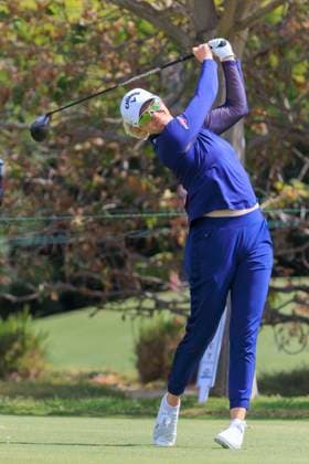 April 26, 2024, Los Angeles, California, USA: Madelene Sagstrom during Round 2 of the JM Eagle LA Championship presented by Plastpro on Friday April 26, 2024 at the Wilshire Country Club in Los Angeles, California. JAVIER ROJAS PI Los Angeles USA - ZUMAp124 20240426_zaa_p124_042 Copyright: xJavierxRojasx