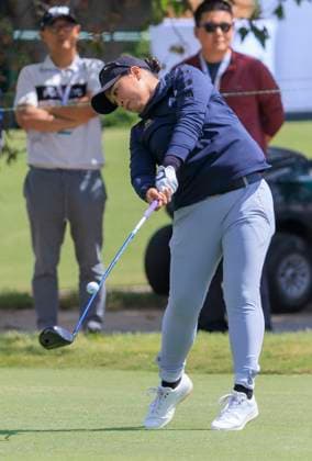 April 26, 2024, Los Angeles, California, USA: Jasmine Suwannapura during Round 2 of the JM Eagle LA Championship presented by Plastpro on Friday April 26, 2024 at the Wilshire Country Club in Los Angeles, California. JAVIER ROJAS PI Los Angeles USA - ZUMAp124 20240426_zaa_p124_062 Copyright: xJavierxRojasx