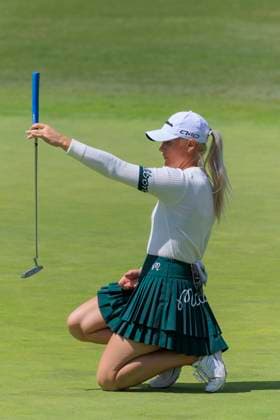 April 26, 2024, Los Angeles, California, USA: Charley Hull during Round 2 of the JM Eagle LA Championship presented by Plastpro on Friday April 26, 2024 at the Wilshire Country Club in Los Angeles, California. JAVIER ROJAS PI Los Angeles USA - ZUMAp124 20240426_zaa_p124_069 Copyright: xJavierxRojasx