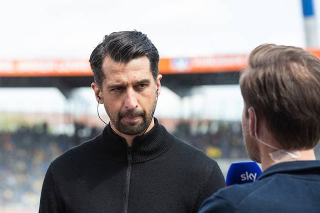 Fußball I Herren I Saison 2023-2024 I 2. Bundesliga I 31. Spieltag I Eintracht Braunschweig - Hamburger SV I 27.04.2024 Jonas Boldt (Hamburger SV) im Interview. Braunschweig Eintracht-Stadion Niedersachsen Deutschland