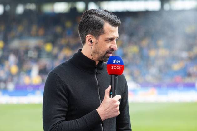 Fußball I Herren I Saison 2023-2024 I 2. Bundesliga I 31. Spieltag I Eintracht Braunschweig - Hamburger SV I 27.04.2024 Jonas Boldt (Hamburger SV) im Interview. Braunschweig Eintracht-Stadion Niedersachsen Deutschland
