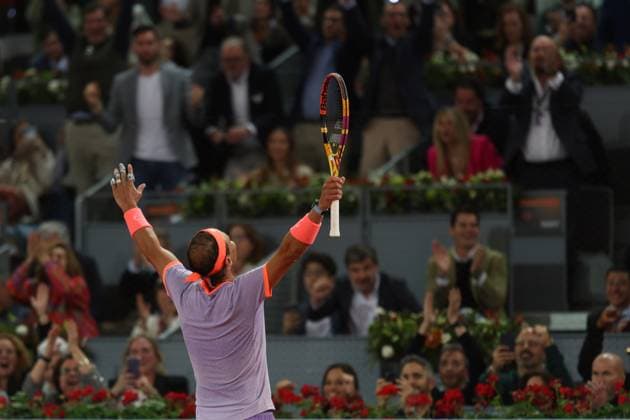 Rafael Nadal (Esp) TENNIS : Mutua Madrid Open 2024 - 27 04 2024 AntoineCouvercelle Panoramic 