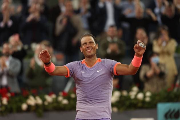 Rafael Nadal (Esp) TENNIS : Mutua Madrid Open 2024 - 27 04 2024 AntoineCouvercelle Panoramic 