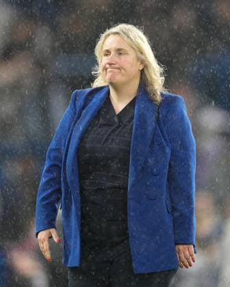 Chelsea manager Emma Hayes after 2-0 defeat Chelsea Women v Barcelona Women, UEFA Women s CHampions League, Semi-final, Second Leg, Football, Stamford Bridge, London, UK - 27 Apr 2024  Copyright: xDavexShopland Shutterstockx 14451602ab