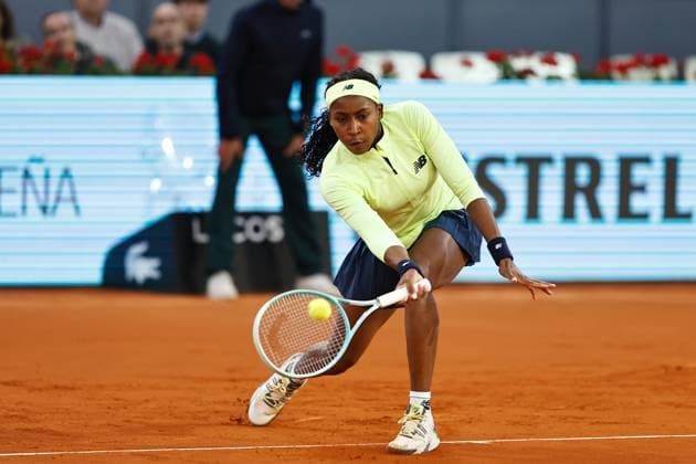 Coco Gauff (USA), APRIL 27, 2024 - Tennis : Coco Gauf during singles round of 32 match against Dayana Yastremska on the WTA, Tennis Damen 1000 tournaments Mutua Madrid Open tennis tournament at the Caja Magica in Madrid, Spain. Noxthirdxpartyxsales  (251464607)