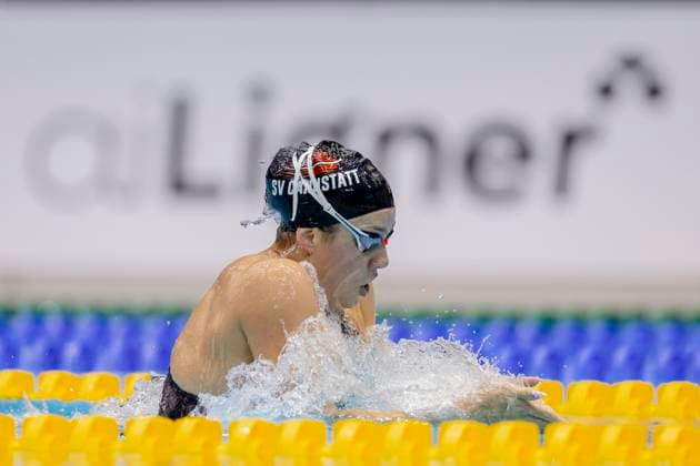 28.04.24 Berlin: Deutsche Meisterschaften im Schwimmen in Berlin, Tag 4, Vorlauefe, Kim Herkle, SV Cannstatt Deutsche Meisterschaften im Schwimmen in Berlin Berlin *** 28 04 24 Berlin German Swimming Championships in Berlin, Day 4, Vorlauefe, Kim Herkle, SV Cannstatt German Swimming Championships in Berlin Berlin Copyright: xEibner-Pressefotox xJoxKleindlx EP_akg